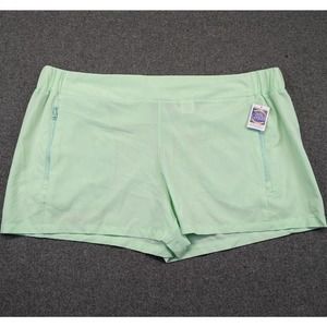Reel Legends Plus Adventure Shorts Size 1X Yucca Green Pull On Zip Pocket
